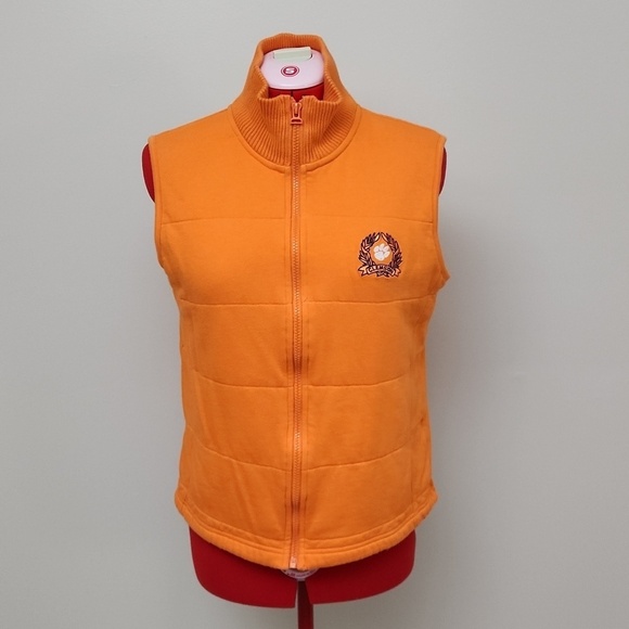 castles sport Jackets & Blazers - Clemson orange vintage cotton vest